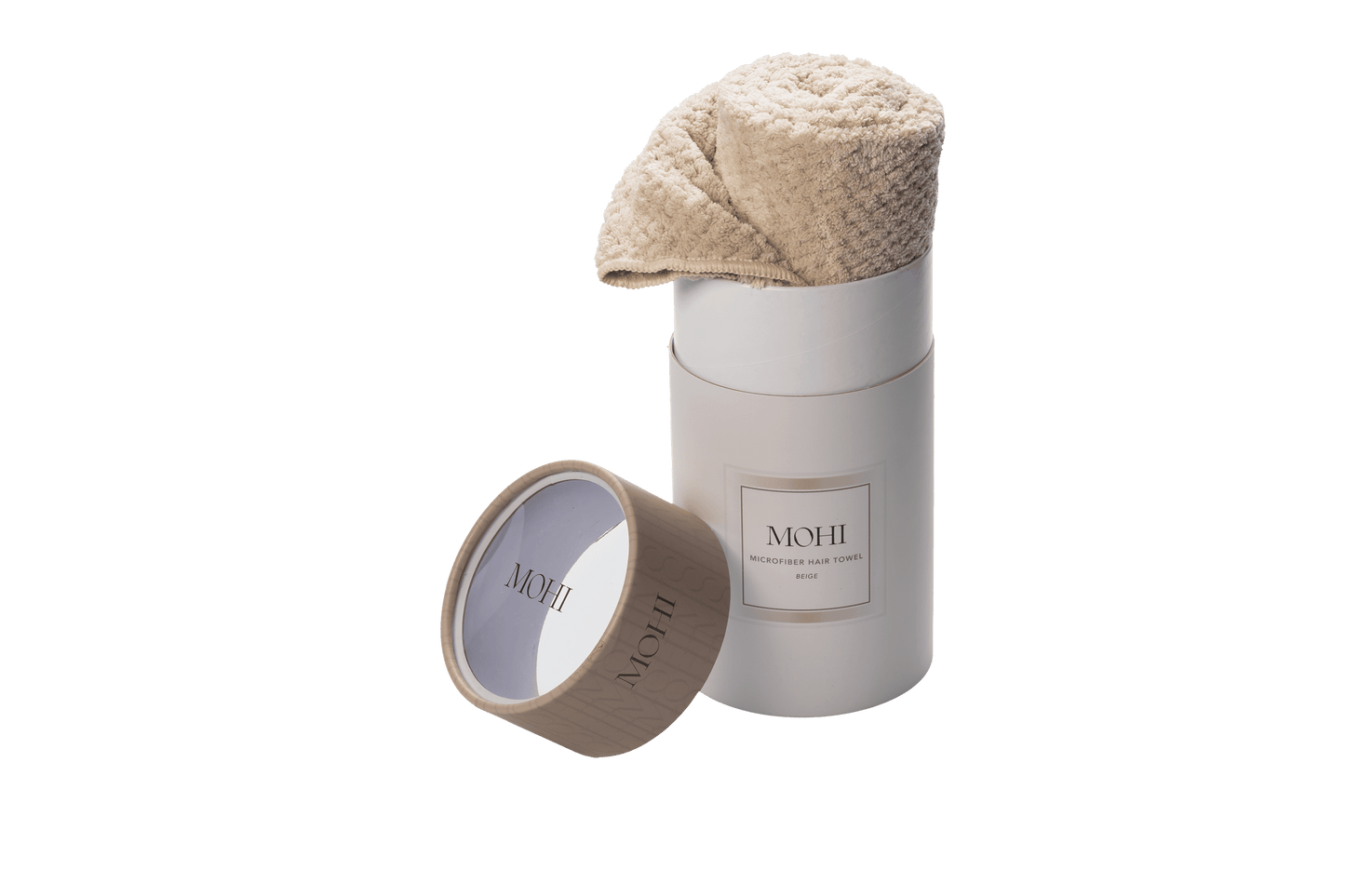 MOHI Microfiber Hair Towel Beige in cadeauverpakking - Mooi cadeau idee bij DAMICE Losser